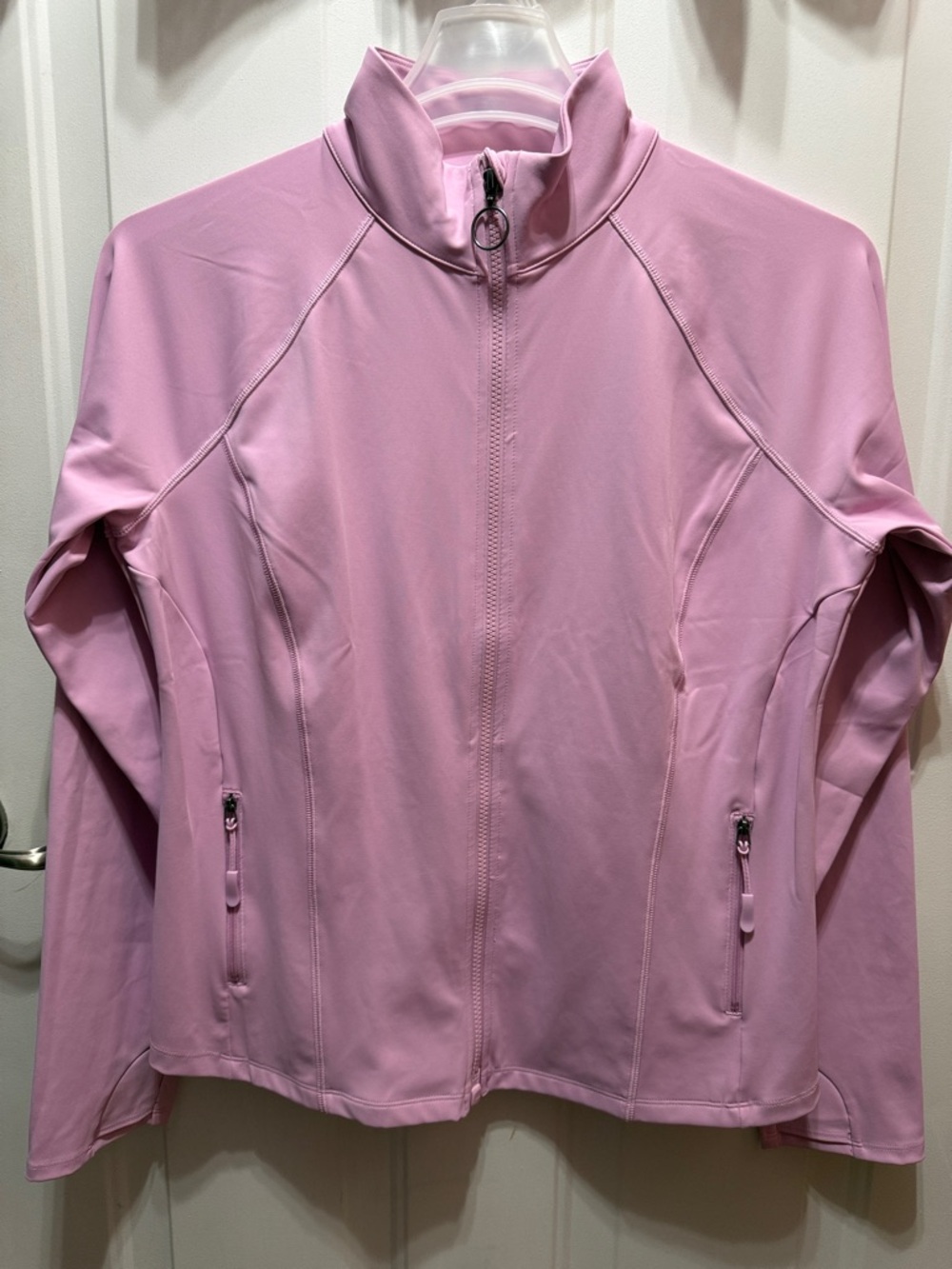 tek gear Full-Zip Lilac Pink Ultrastretch Performance Athletic Jacket Size L
